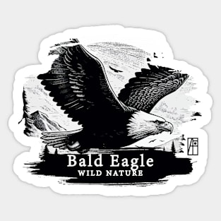 Bald Eagle - WILD NATURE - BALD EAGLE -12 Sticker